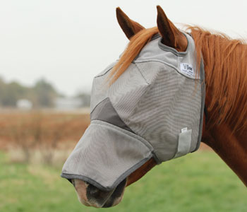 Details about   CASHEL FLY MASK for DRAFT HORSE WITH COVERS EARS and LONG NOSE Sun Protection 