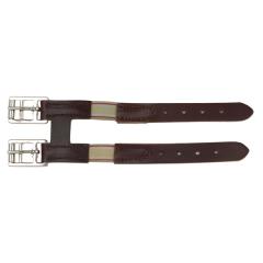 PL-616Leather Girth Extender with Elastic 